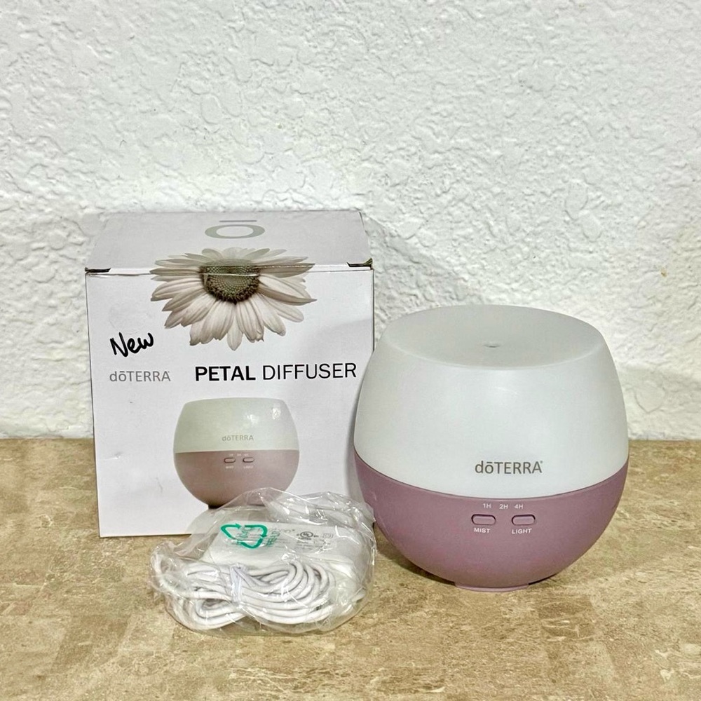 doTERRA Petal Diffuser in White and Purple